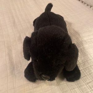Plush dog black stuffed animal toy